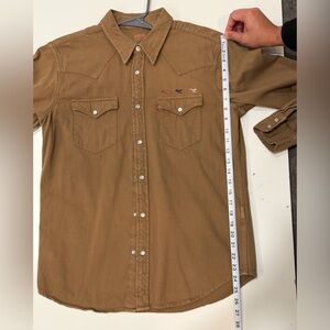 Levi's Classic Western Shirt 100%
Cotton Men's Large Embroidered Fly Fish Angler